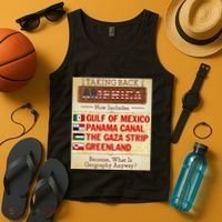 Taking Back America Meme Geography Fail Funny Gulf Of Mexico Tank Top thumb 4