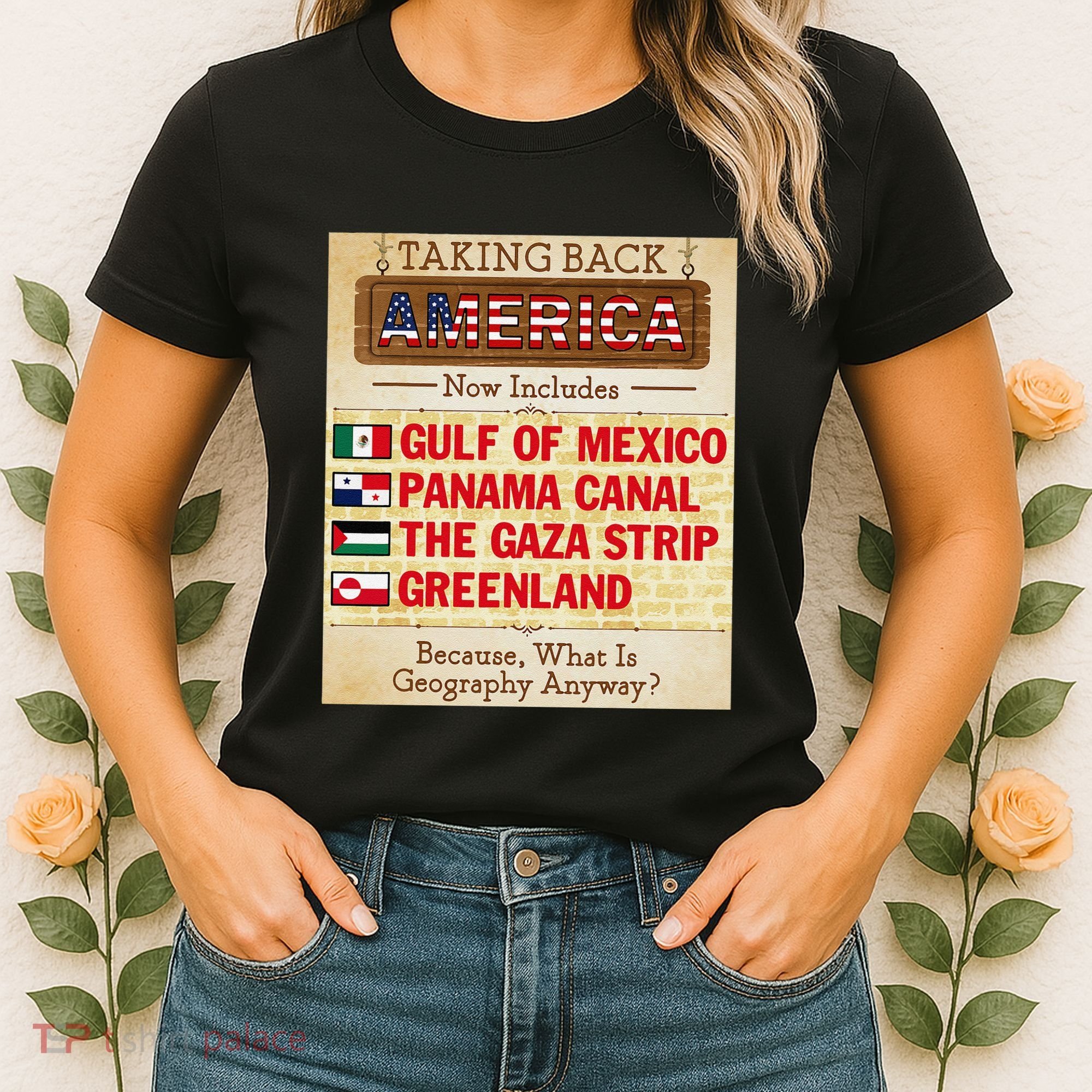 Taking Back America Meme Geography Fail Funny Gulf Of Mexico Women's T-Shirt