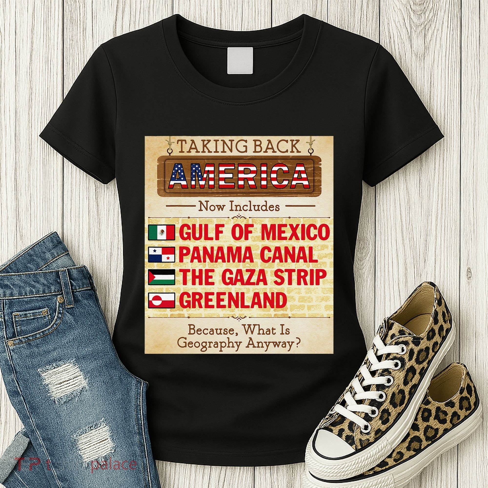 Taking Back America Meme Geography Fail Funny Gulf Of Mexico Women's T-Shirt