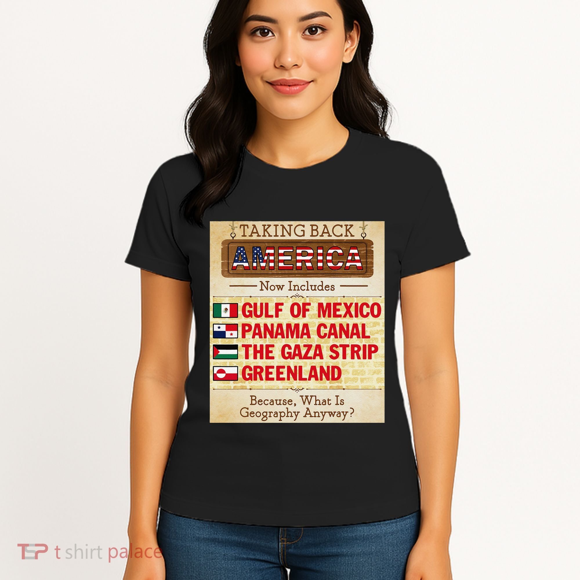 Taking Back America Meme Geography Fail Funny Gulf Of Mexico Women's T-Shirt