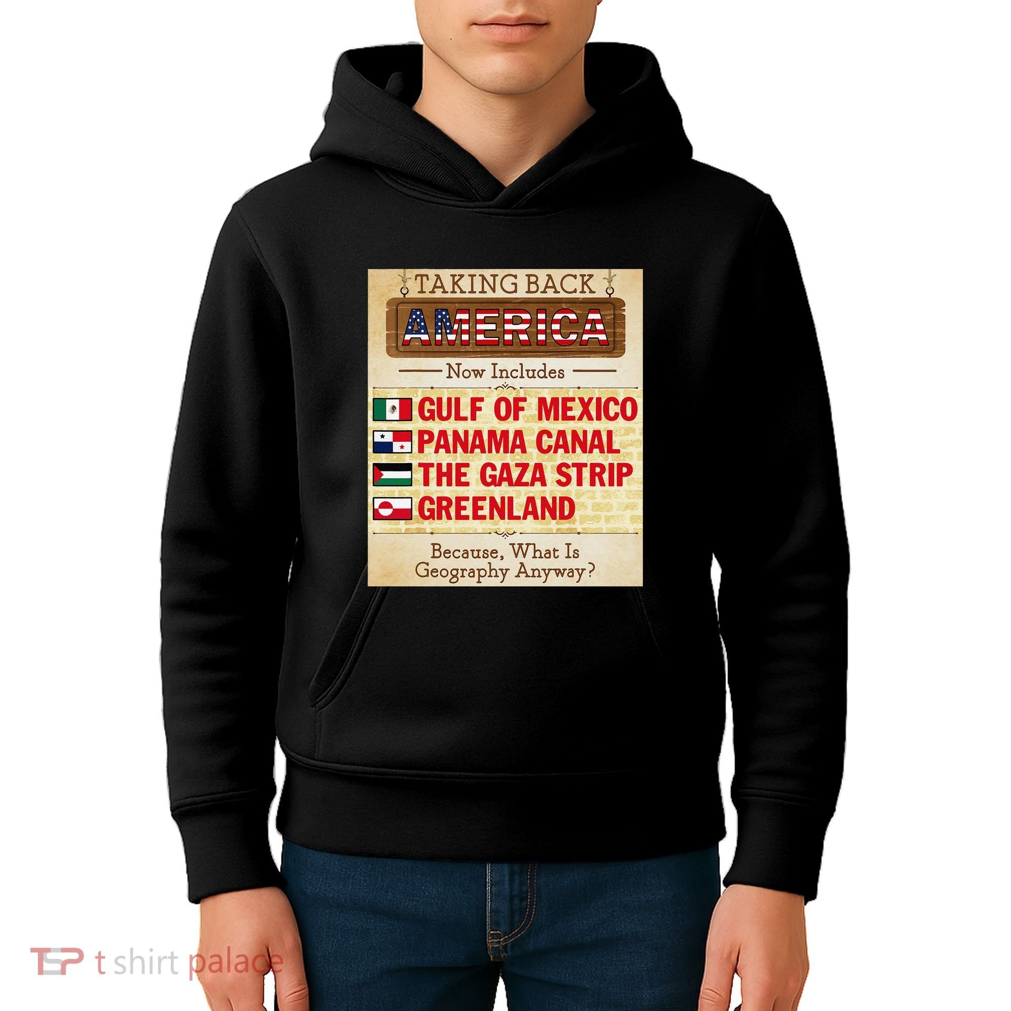 Taking Back America Meme Geography Fail Funny Gulf Of Mexico Kids Hoodie