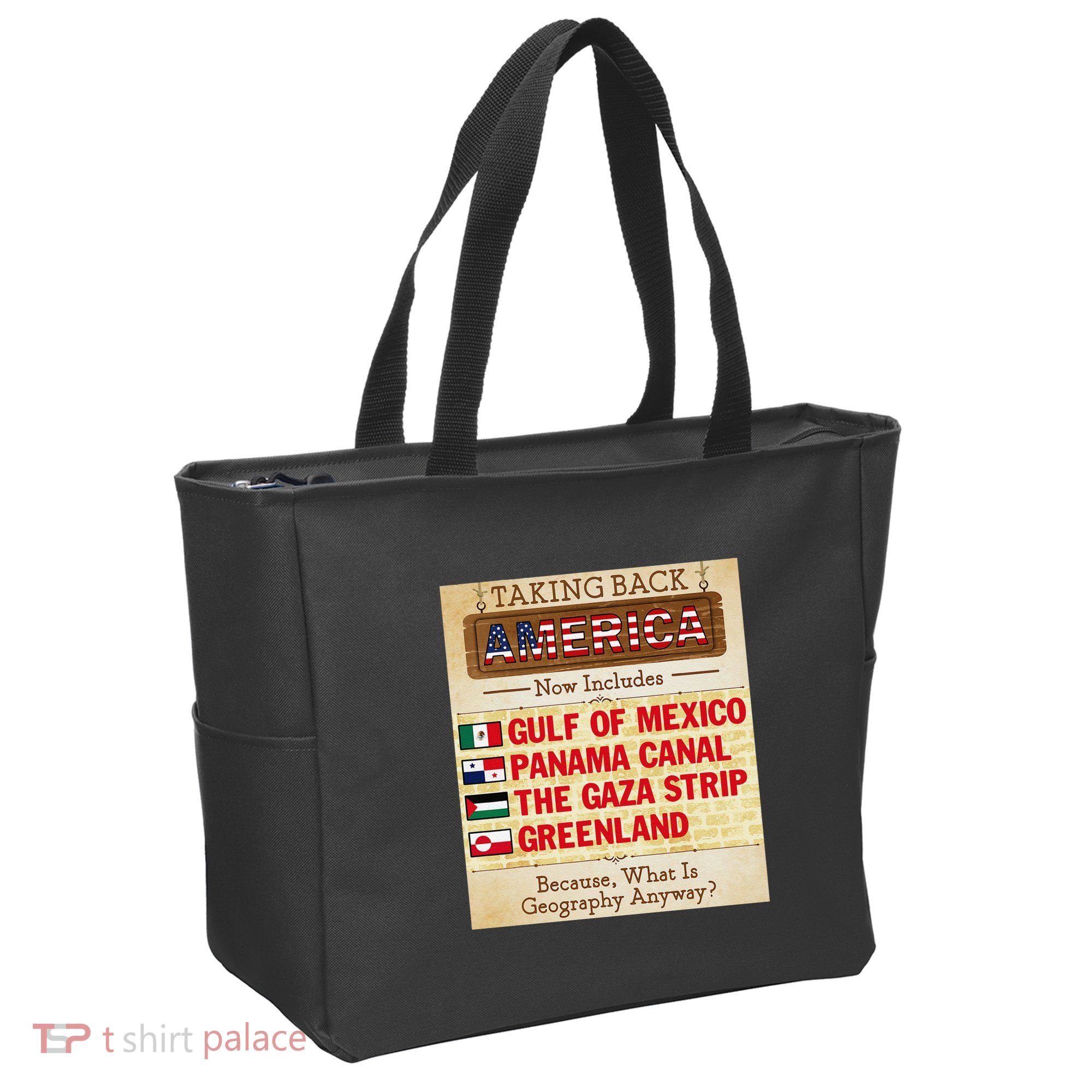 Taking Back America Meme Geography Fail Funny Gulf Of Mexico Tote Bag