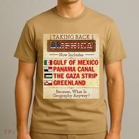 Taking Back America Meme Geography Fail Funny Gulf Of Mexico T-Shirt thumb 3