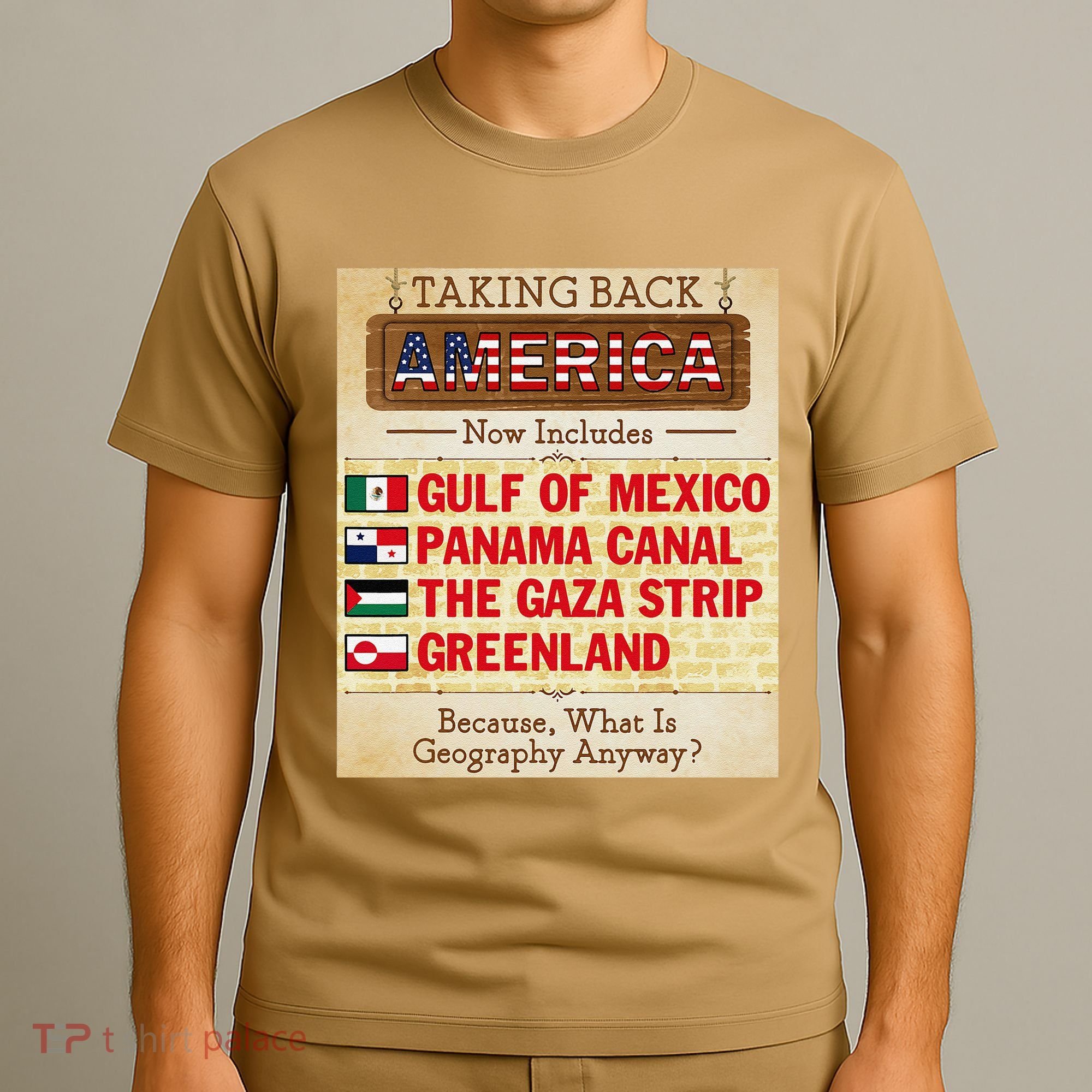 Taking Back America Meme Geography Fail Funny Gulf Of Mexico T-Shirt
