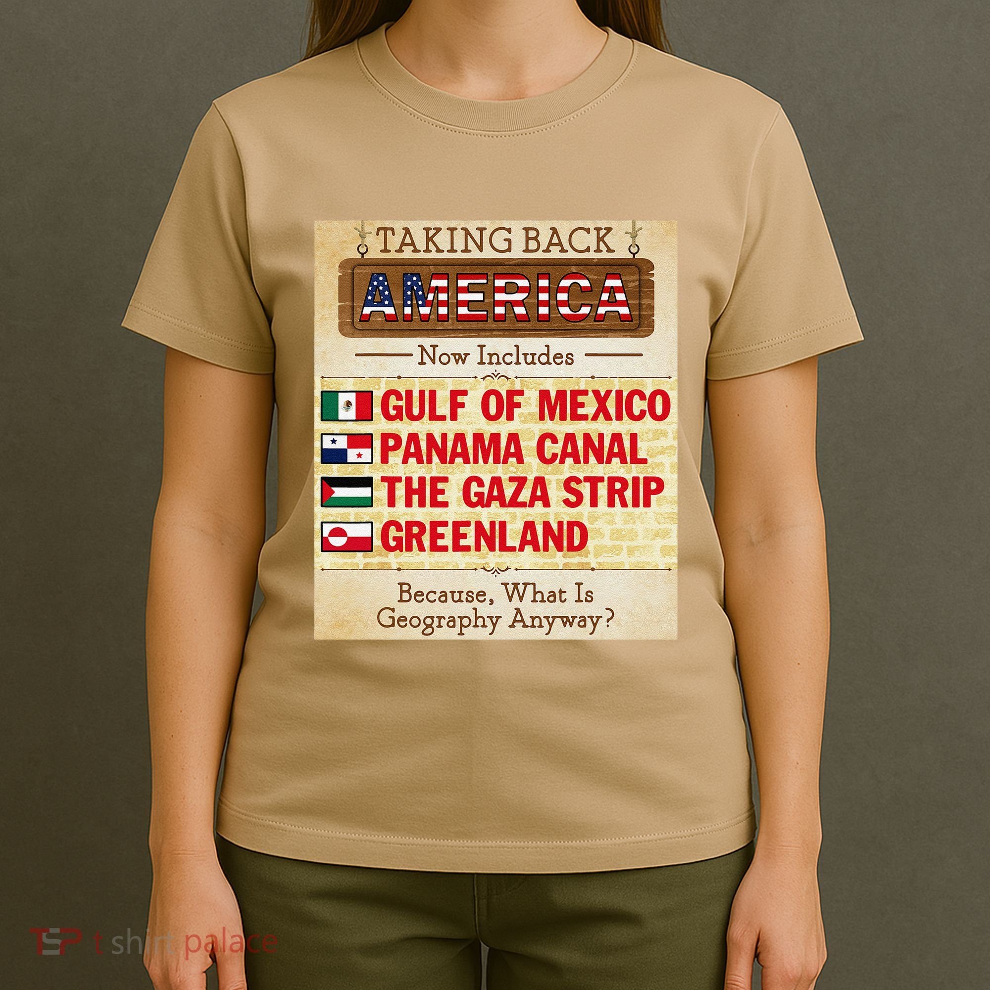 Taking Back America Meme Geography Fail Funny Gulf Of Mexico T-Shirt