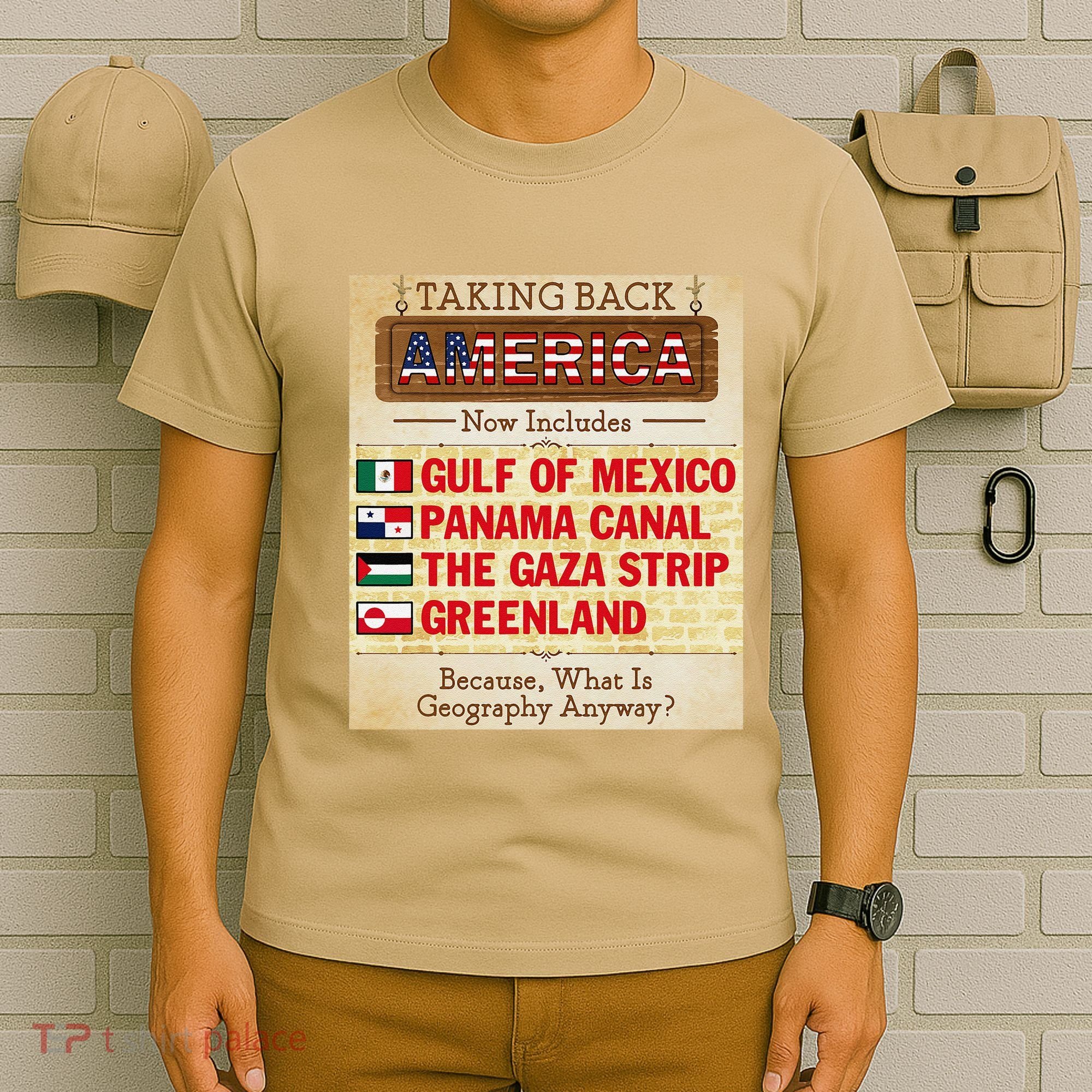 Taking Back America Meme Geography Fail Funny Gulf Of Mexico T-Shirt