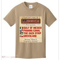 Taking Back America Meme Geography Fail Funny Gulf Of Mexico Kids T-Shirt thumb 0