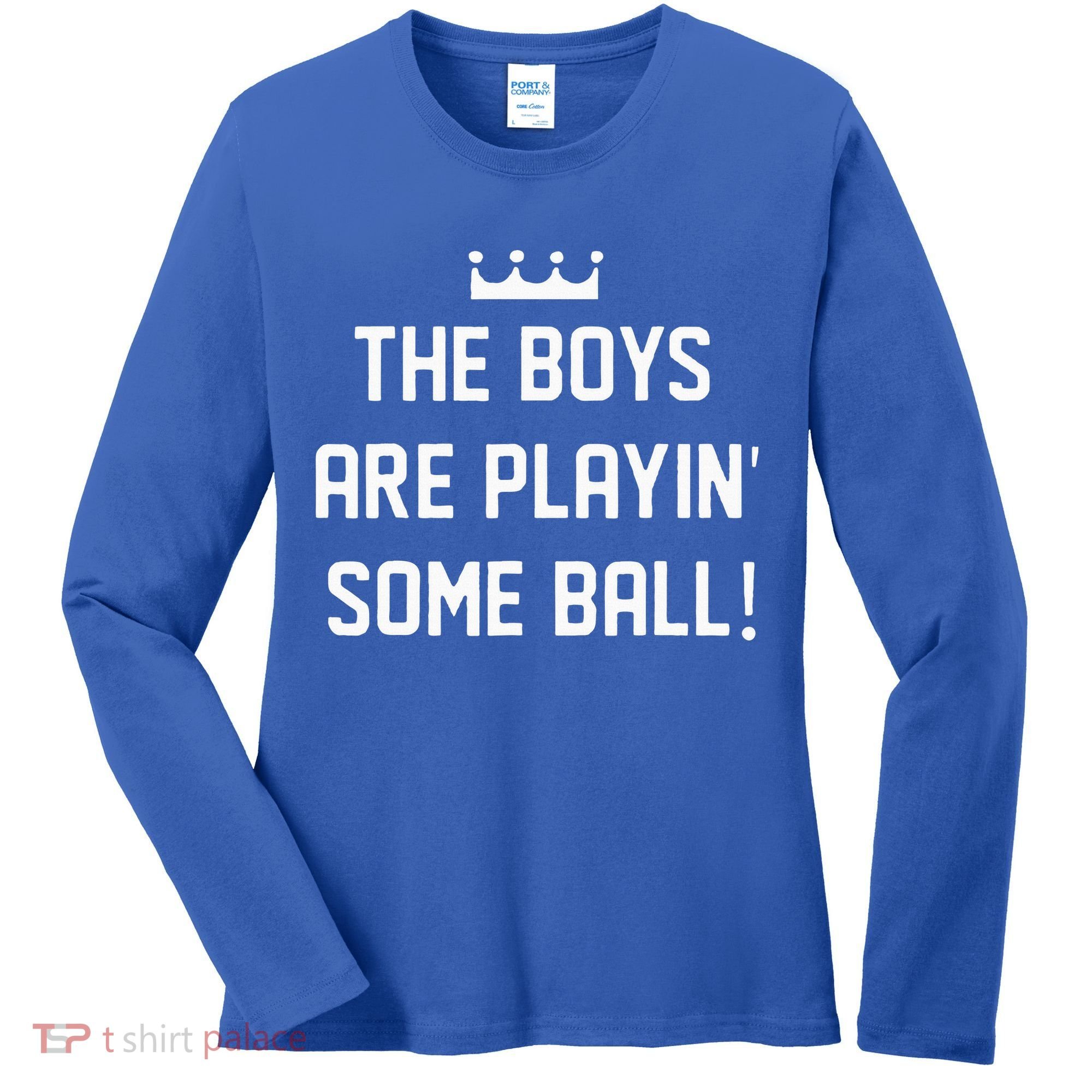 The Boy Are Playing Some Ball Women's Long Sleeve Shirt