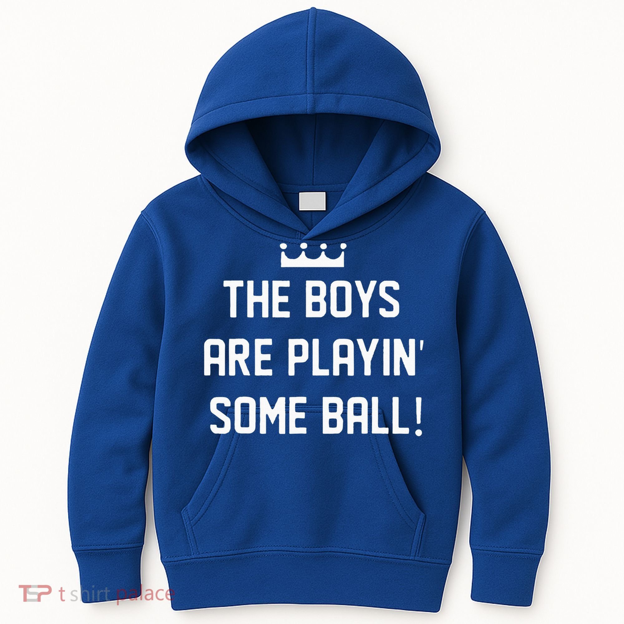 The Boy Are Playing Some Ball Kids Hoodie