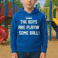 The Boy Are Playing Some Ball Kids Hoodie thumb 2