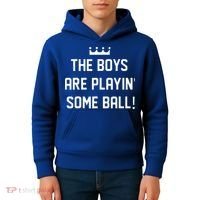 The Boy Are Playing Some Ball Kids Hoodie thumb 4
