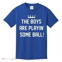 The Boy Are Playing Some Ball Kids T-Shirt thumb 0