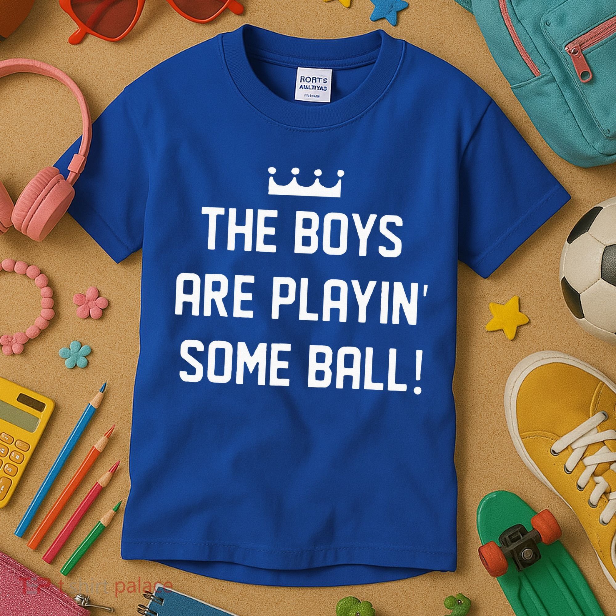 The Boy Are Playing Some Ball Kids T-Shirt