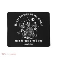 TheyRe Burning All The Witches Halloween Skeleton Dancing Mousepad thumb 0