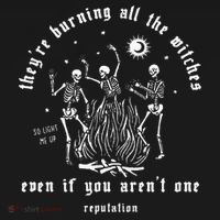 TheyRe Burning All The Witches Halloween Skeleton Dancing Baby Bodysuit thumb 2