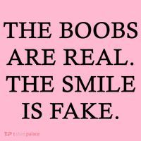 The Boobs Are Real The Smile Is Fake Funny Long Sleeve Shirt thumb 2