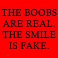 The Boobs Are Real The Smile Is Fake Funny Santa Hat thumb 1