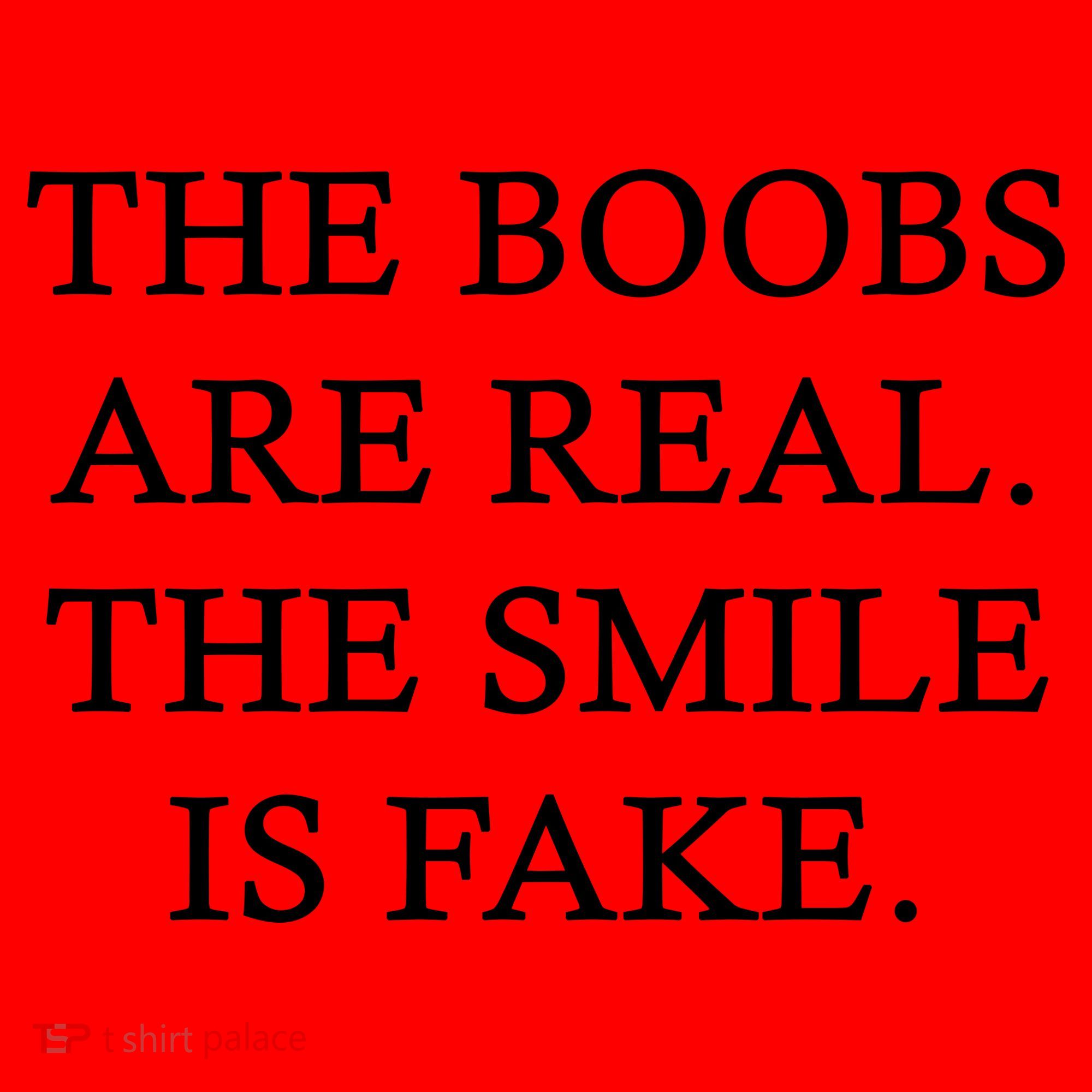 The Boobs Are Real The Smile Is Fake Funny Santa Hat