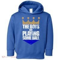 The Boy Are Playing Some Ball Toddler Hoodie thumb 0