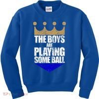 The Boy Are Playing Some Ball Kids Sweatshirt thumb 0