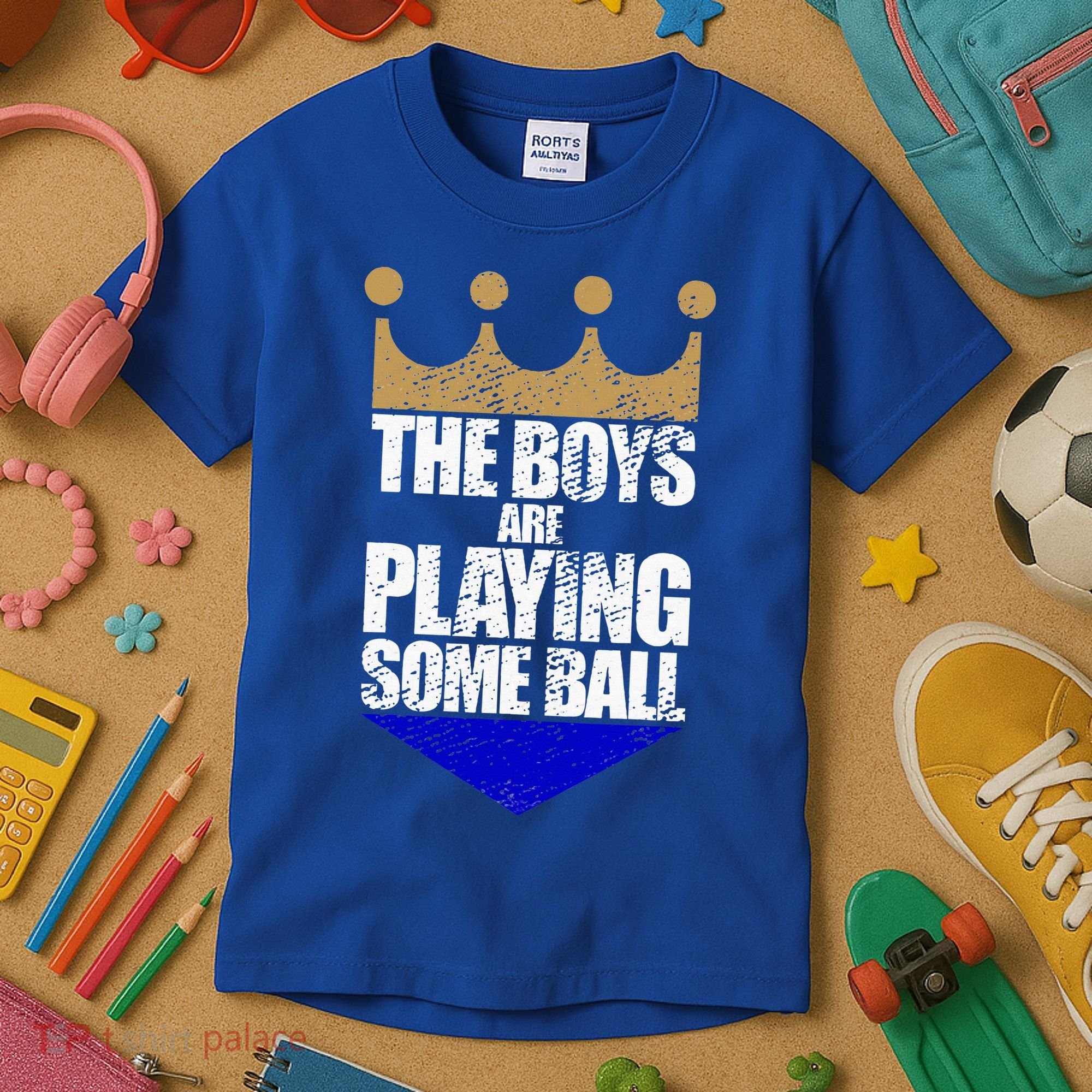 The Boy Are Playing Some Ball Kids T-Shirt