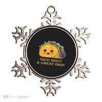 Taco Bout A Great Dad! Funny Dad Joke Ornament thumb 0