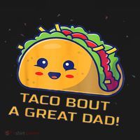 Taco Bout A Great Dad! Funny Dad Joke Ornament thumb 1
