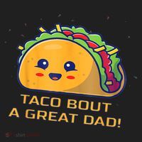 Taco Bout A Great Dad! Funny Dad Joke Hat thumb 2
