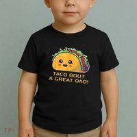 Taco Bout A Great Dad! Funny Dad Joke Toddler T-Shirt thumb 2
