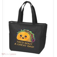 Taco Bout A Great Dad! Funny Dad Joke Tote Bag thumb 3
