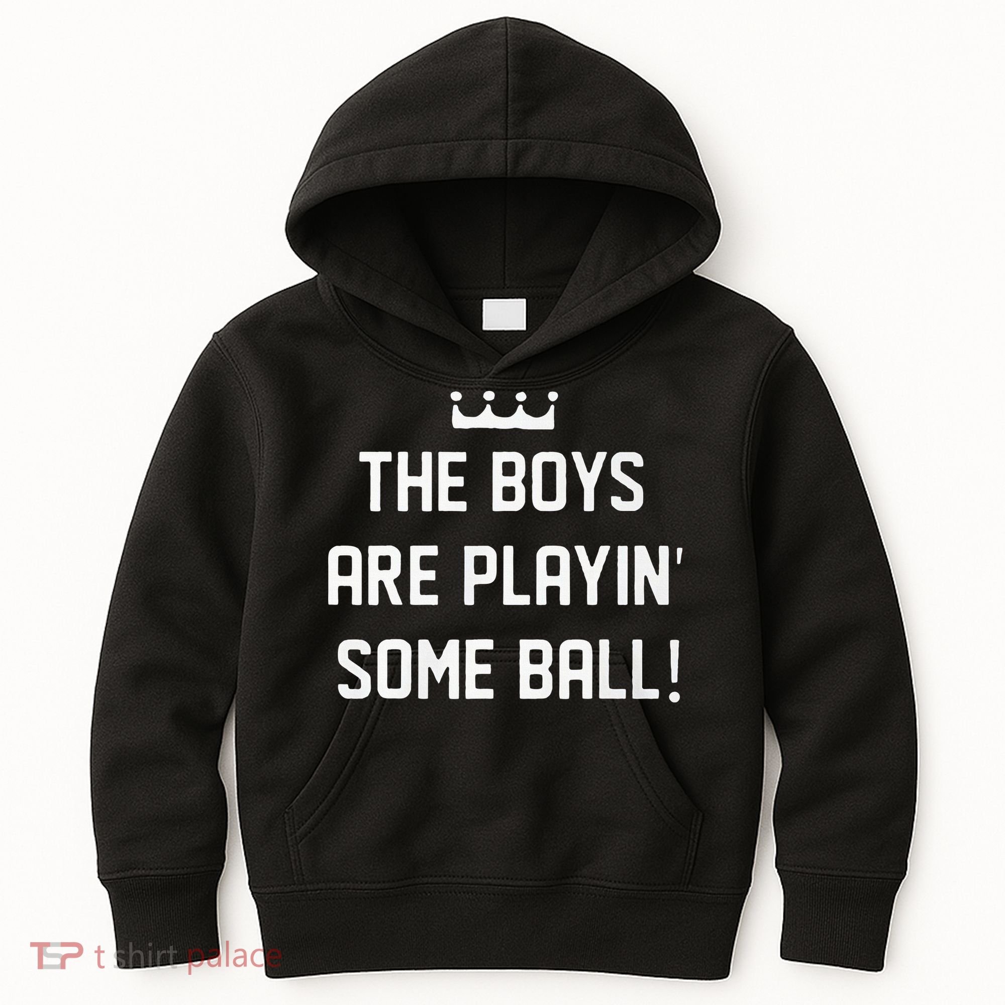 The Boy Are Playing Some Ball Kids Hoodie