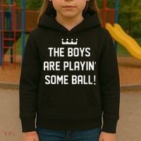 The Boy Are Playing Some Ball Kids Hoodie thumb 3