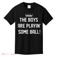 The Boy Are Playing Some Ball Kids T-Shirt thumb 0