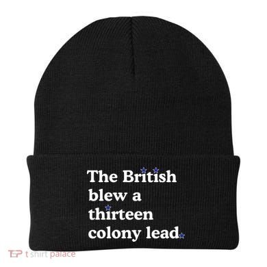 The British Blew A Thirteen Colony Lead Beanie