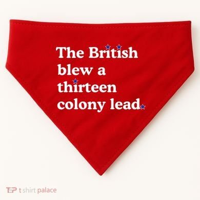 The British Blew A Thirteen Colony Lead USA-Made Doggie Bandana