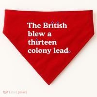 The British Blew A Thirteen Colony Lead USA-Made Doggie Bandana thumb 0