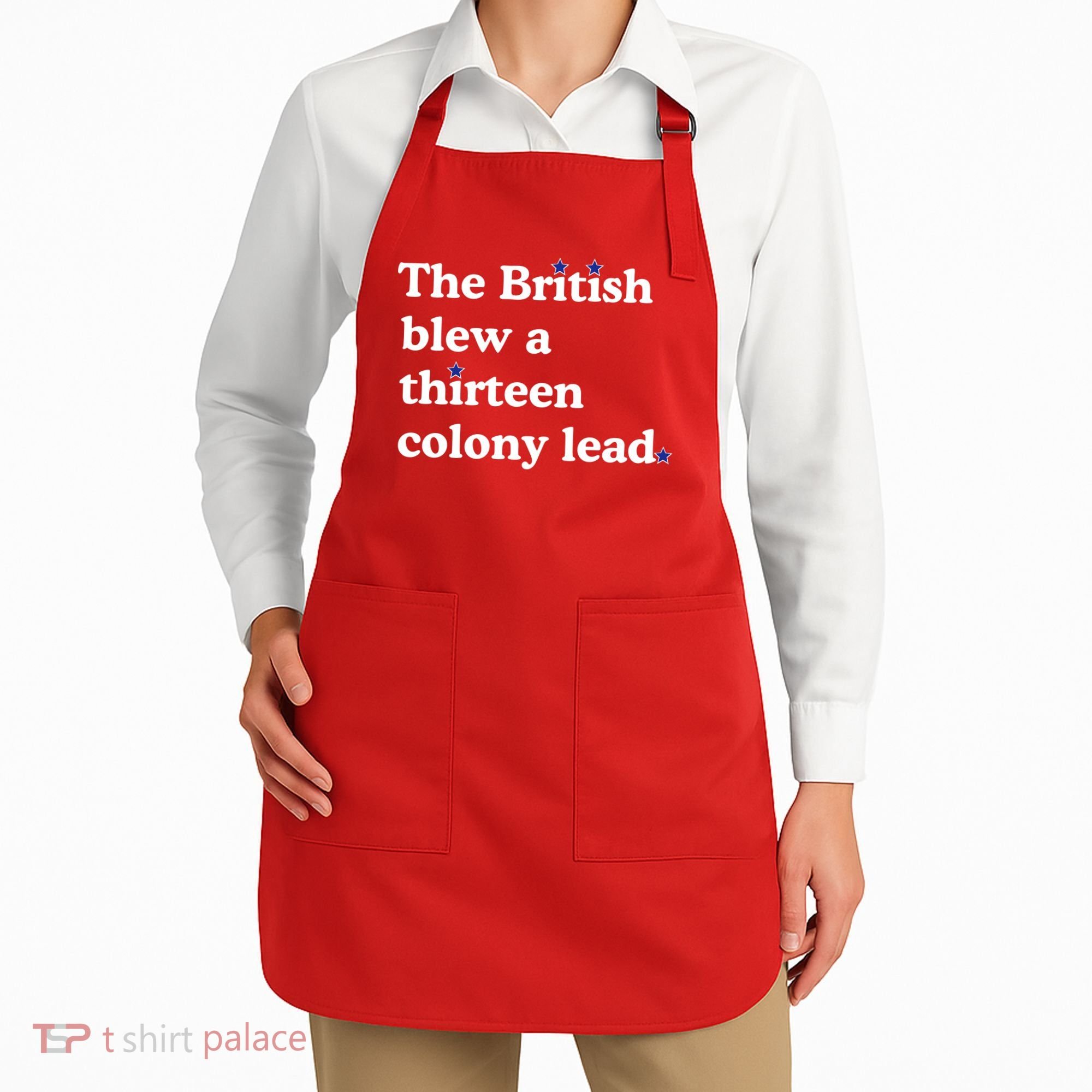 The British Blew A Thirteen Colony Lead Apron