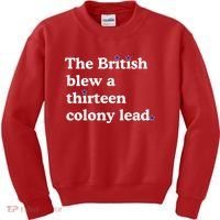 The British Blew A Thirteen Colony Lead Kids Sweatshirt thumb 0