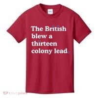 The British Blew A Thirteen Colony Lead Kids T-Shirt thumb 0