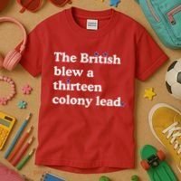 The British Blew A Thirteen Colony Lead Kids T-Shirt thumb 3