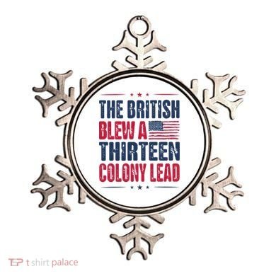 The British Blew A Thirteen Colony Lead Vintage Ornament