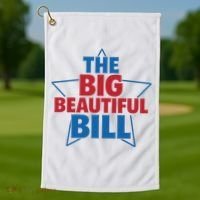 The Big Beautiful Bill Golf Towel thumb 1