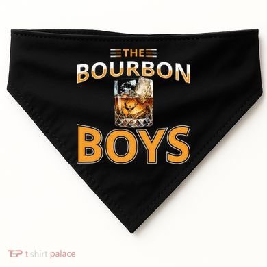 The Bourbon Bourbon On Rocks Highball Drinking Glass USA-Made Doggie Bandana