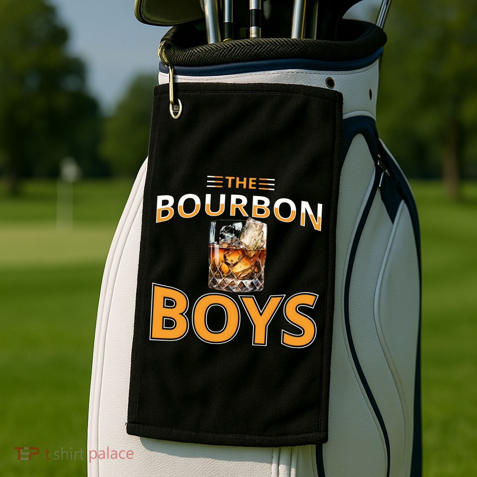 The Bourbon Bourbon On Rocks Highball Drinking Glass Golf Towel