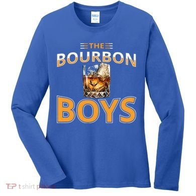 The Bourbon Bourbon On Rocks Highball Drinking Glass Women's Long Sleeve Shirt