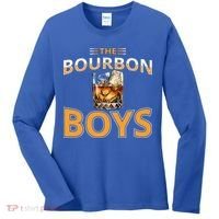 The Bourbon Bourbon On Rocks Highball Drinking Glass Women's Long Sleeve Shirt thumb 0