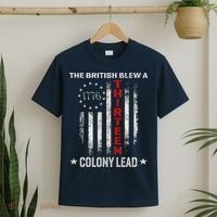 The British Blew A 13 Colony Lead Funny 4th Of July T-Shirt thumb 2