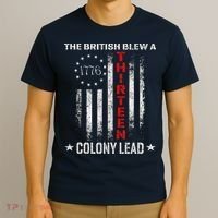 The British Blew A 13 Colony Lead Funny 4th Of July T-Shirt thumb 3