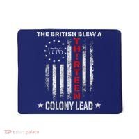 The British Blew A 13 Colony Lead Funny 4th Of July Mousepad thumb 0