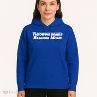 Throwing Bombs Banging Moms Funny Football Gift Hoodie thumb 5